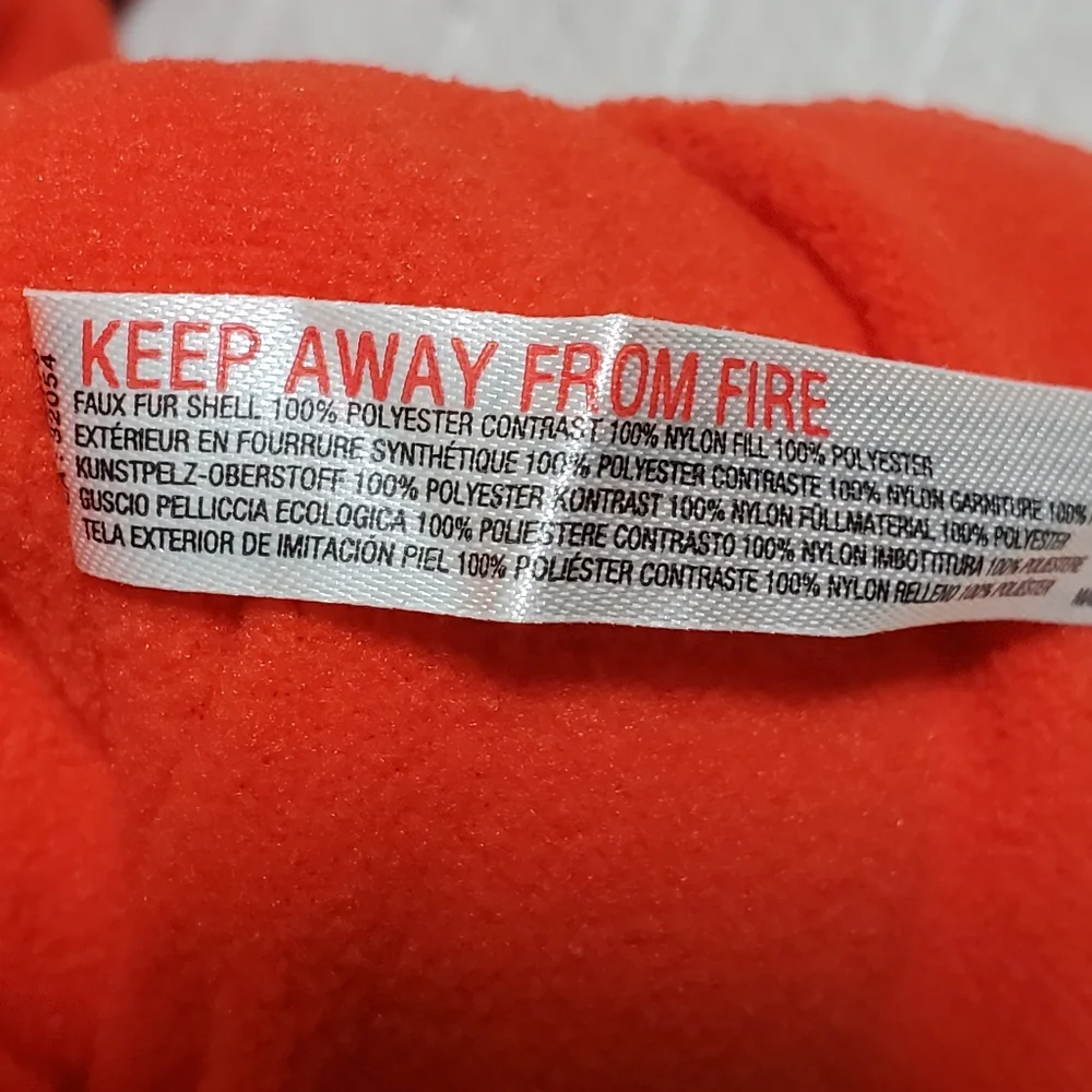Free People FP Movement Climber Orange Fleece Oversized Jacket‎ Size L